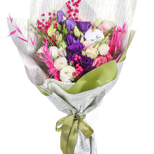 Colored Lisianthus Buketi